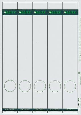 Leitz Rückenschilder PC-beschriftbar/1688-00-85 39x285mm grau Inh.125