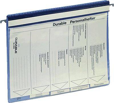 Durable Personalhefter Personalhefter 2555-06 Anzahl Unterteilungen:5 Blau 1 St.