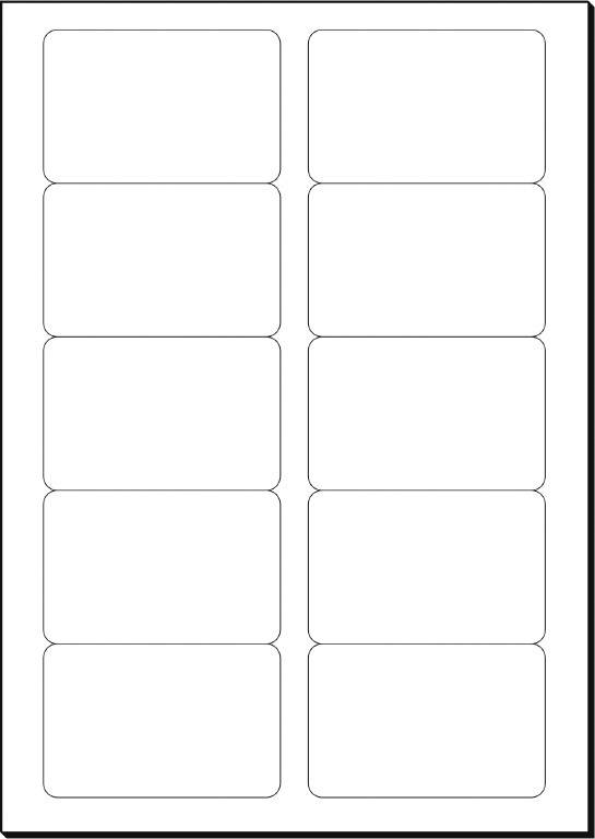 Sigel LP798 Bedruckbare Visitenkarten, glatte Kanten 85 x 55 mm Hochweiß 100 St. Papierformat: DIN A4