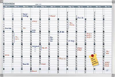 Franken Planungstafel Office Planer X-tra Line Jahreskalender/VO-12 60x90cm