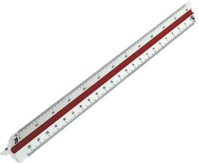 RUMOLD Dreikantmaßstab 160/2/30 Berufsschule 2 30cm Kunststoff weiß