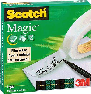 Scotch SCOTCH® Magic™ 810 M8101966 Klebeband Scotch® Magic™ 810 Transparent (L x B) 66m x 19mm 1St.