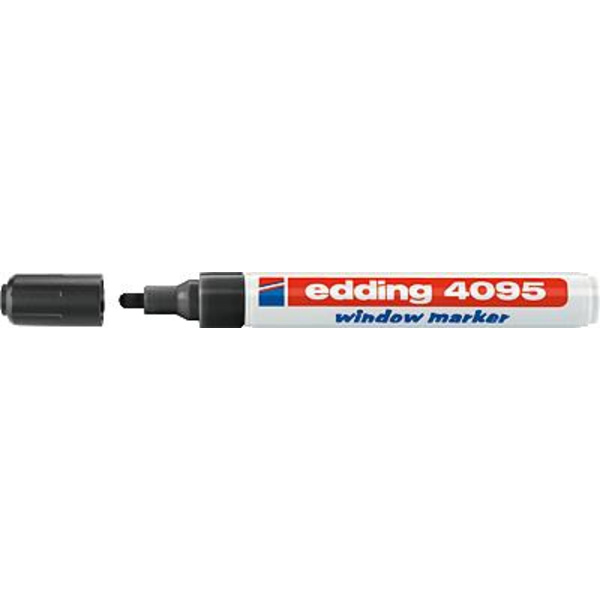 Edding 4095 4-4095001 Kreidemarker Schwarz 4 mm, 15 mm