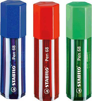 Fasermaler Pen 68 VE=20 Farben