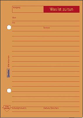 Zweckform Gesprächsnotizen Was war inzwischen/1014 A6 hoch orange Inh.50 Blatt