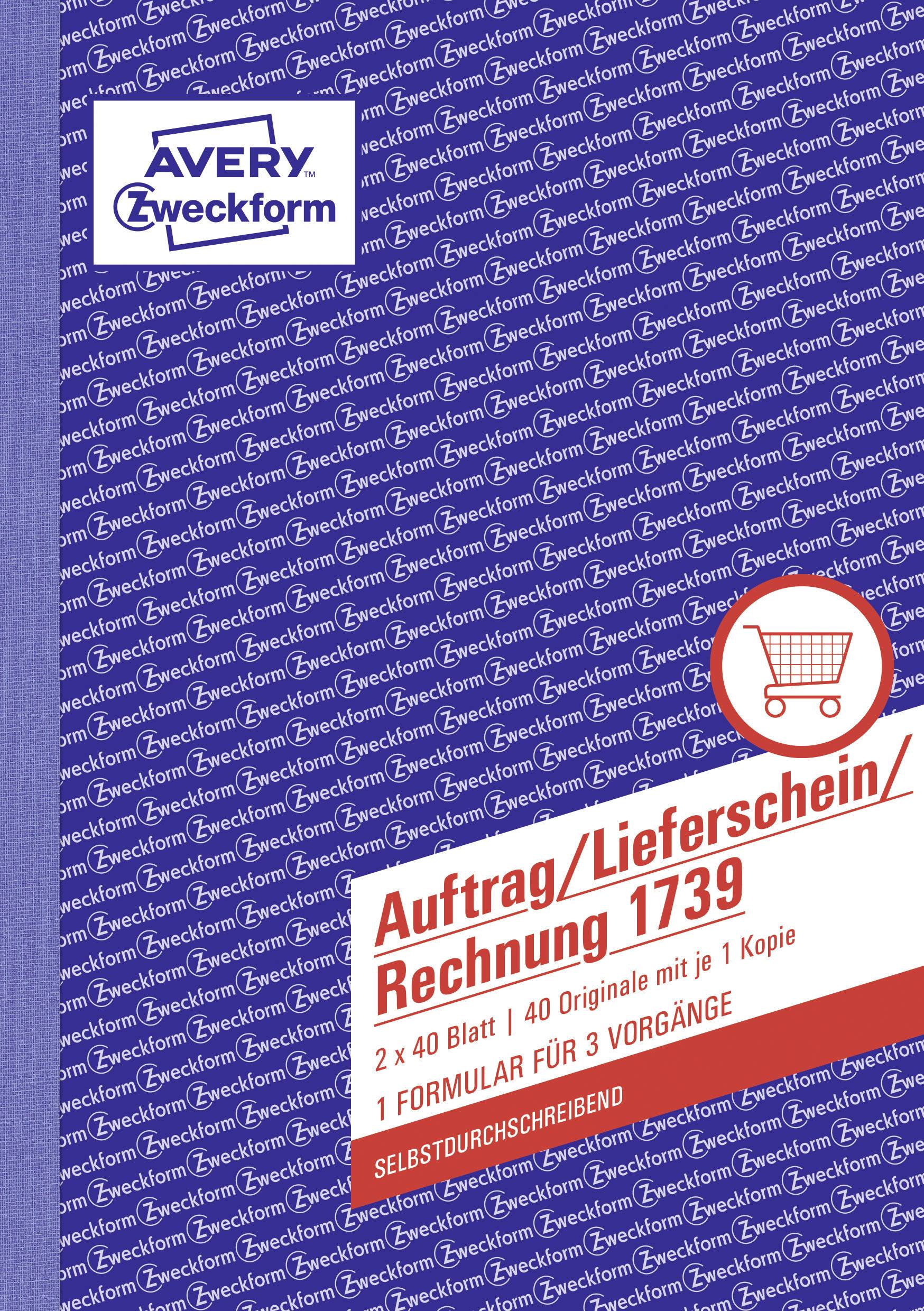 Auftragsformular 1739 DIN A5 2x40Blatt