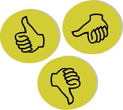 Moderationskarten Wertungssymbol positiv 10 cm VE=100 Stück