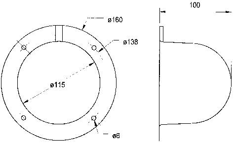 Visaton ABDECKH. AK 10.13 Lautsprecher Abdeckung (Ø) 100mm