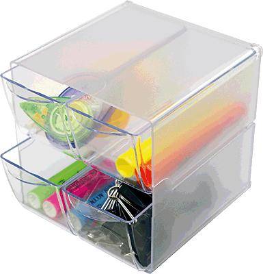 Organiser-System CUBE mit 4 Schubladen
