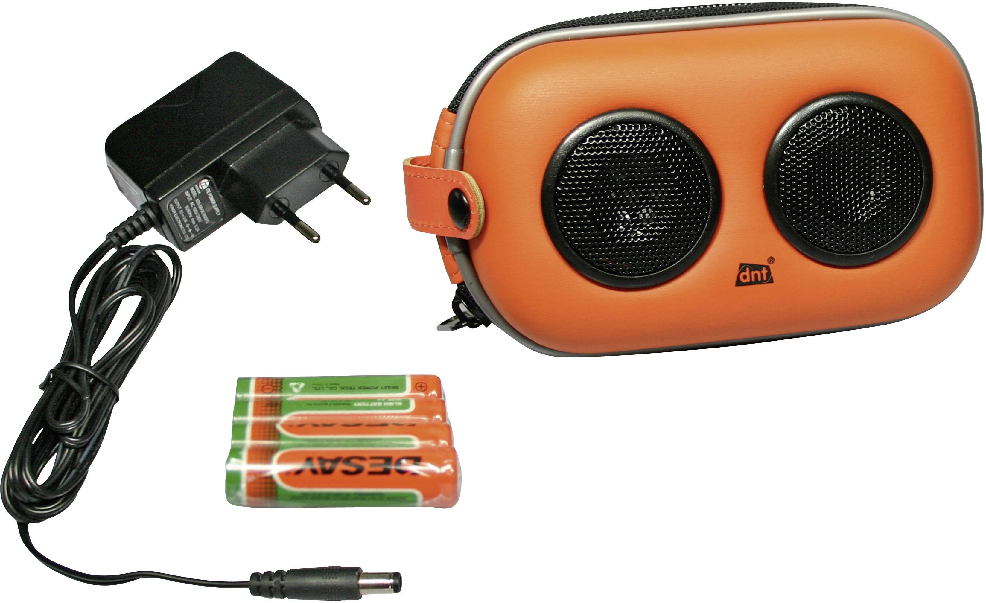 dnt SOUNDBOX X-01 Mini Lautsprecher AUX, Outdoor Orange