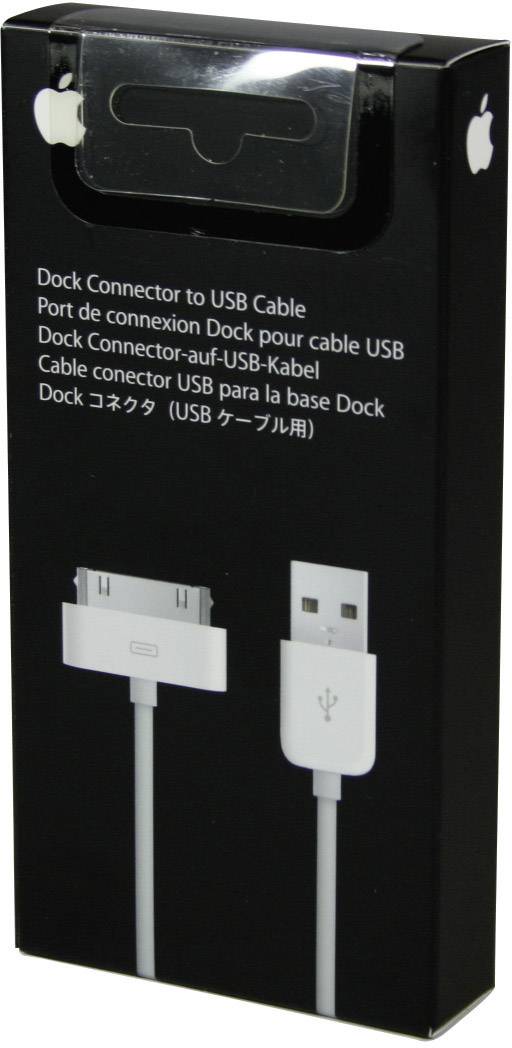 Apple iPad/iPhone/iPod Datenkabel/Ladekabel [1x USB 2.0 Stecker A - 1x Apple Dock-Stecker 30pol.] 1.00 m Weiß