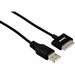 Hama iPad/iPhone/iPod Datenkabel/Ladekabel [1x USB 2.0 Stecker A - 1x Apple Dock-Stecker 30pol.] 1.50m Schwarz