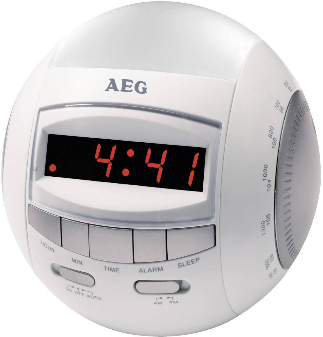 AEG MRC 4109 Radiowecker UKW, MW    Weiß, Grau