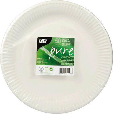PAPSTAR Pappteller pure/81203 23 cm 50 320 g/qm