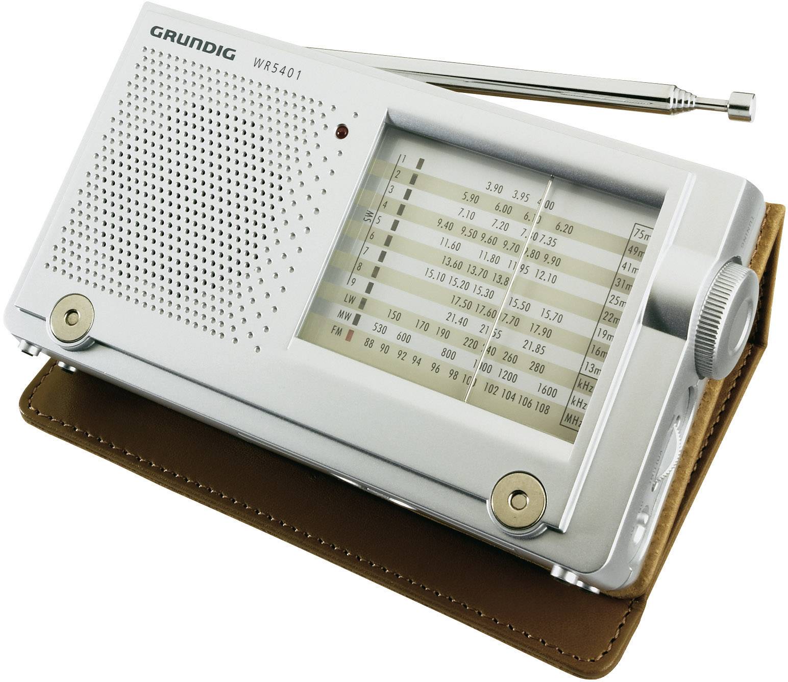 Grundig WR 5401 Weltempfänger KW, MW, LW, UKW Silber
