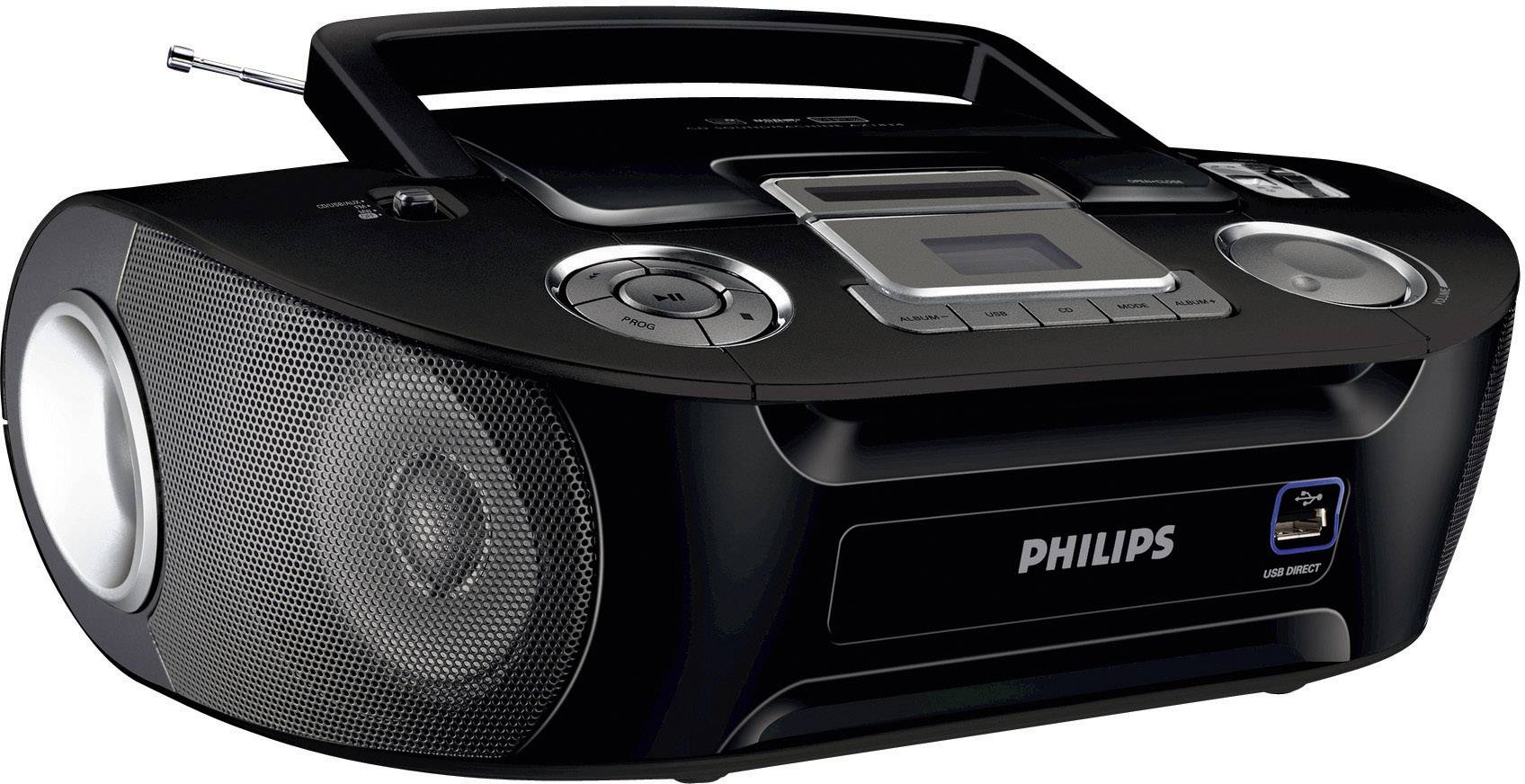 Philips AZ1834 CD-Radio UKW, MW Schwarz