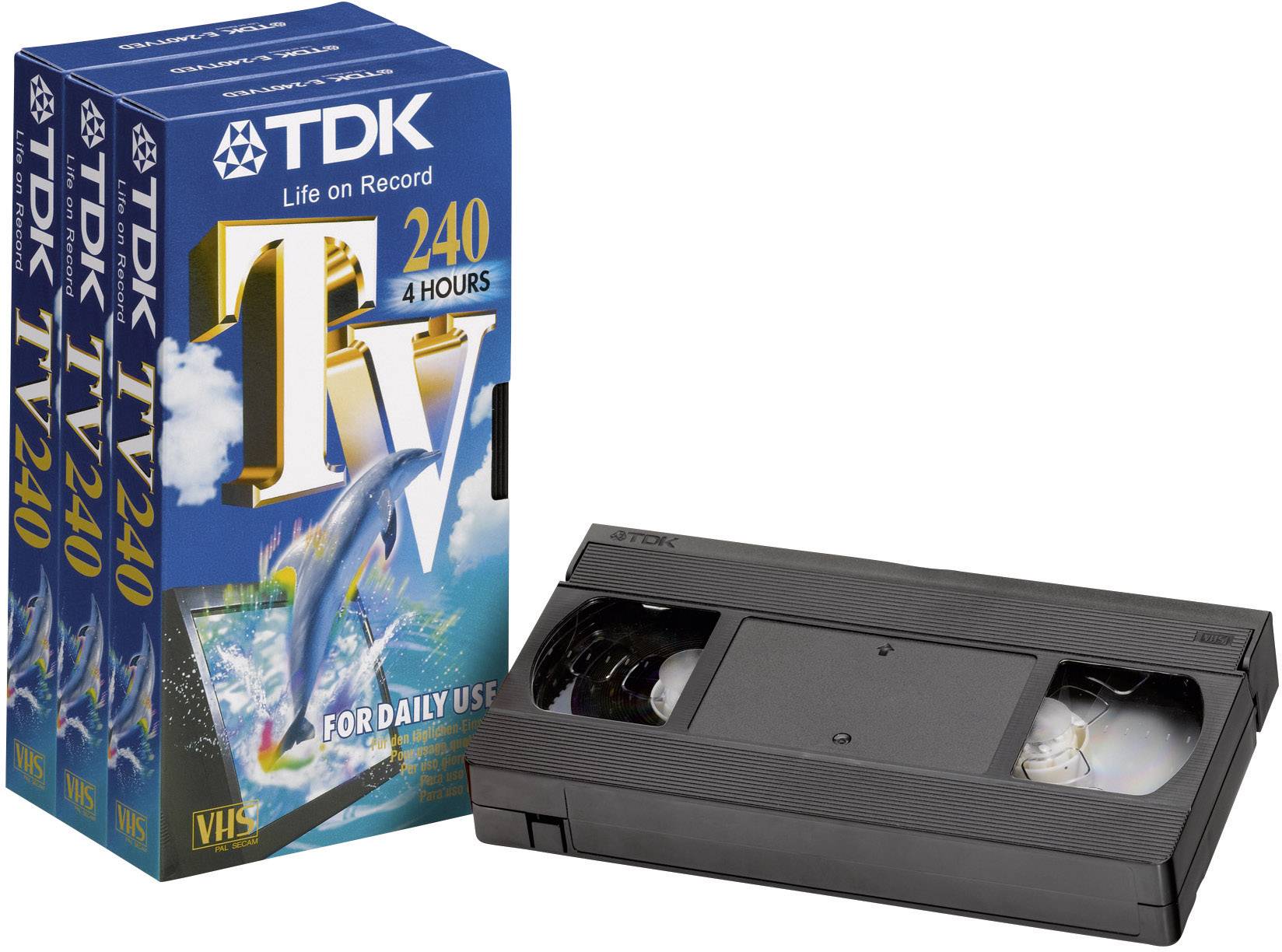 TDK Videokassette VHS 240 min 3er Set