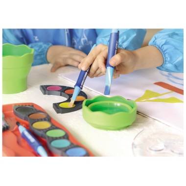 FABER-CASTELL Deckfarbkasten Connector 12er mit Deckweiß/125030 12