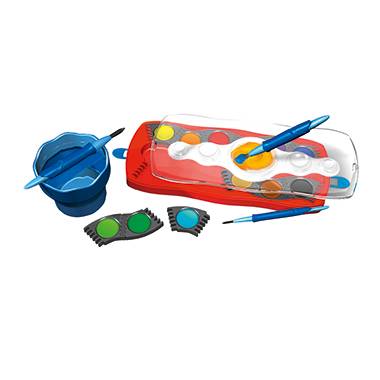 FABER-CASTELL Deckfarbkasten Connector 12er mit Deckweiß/125030 12