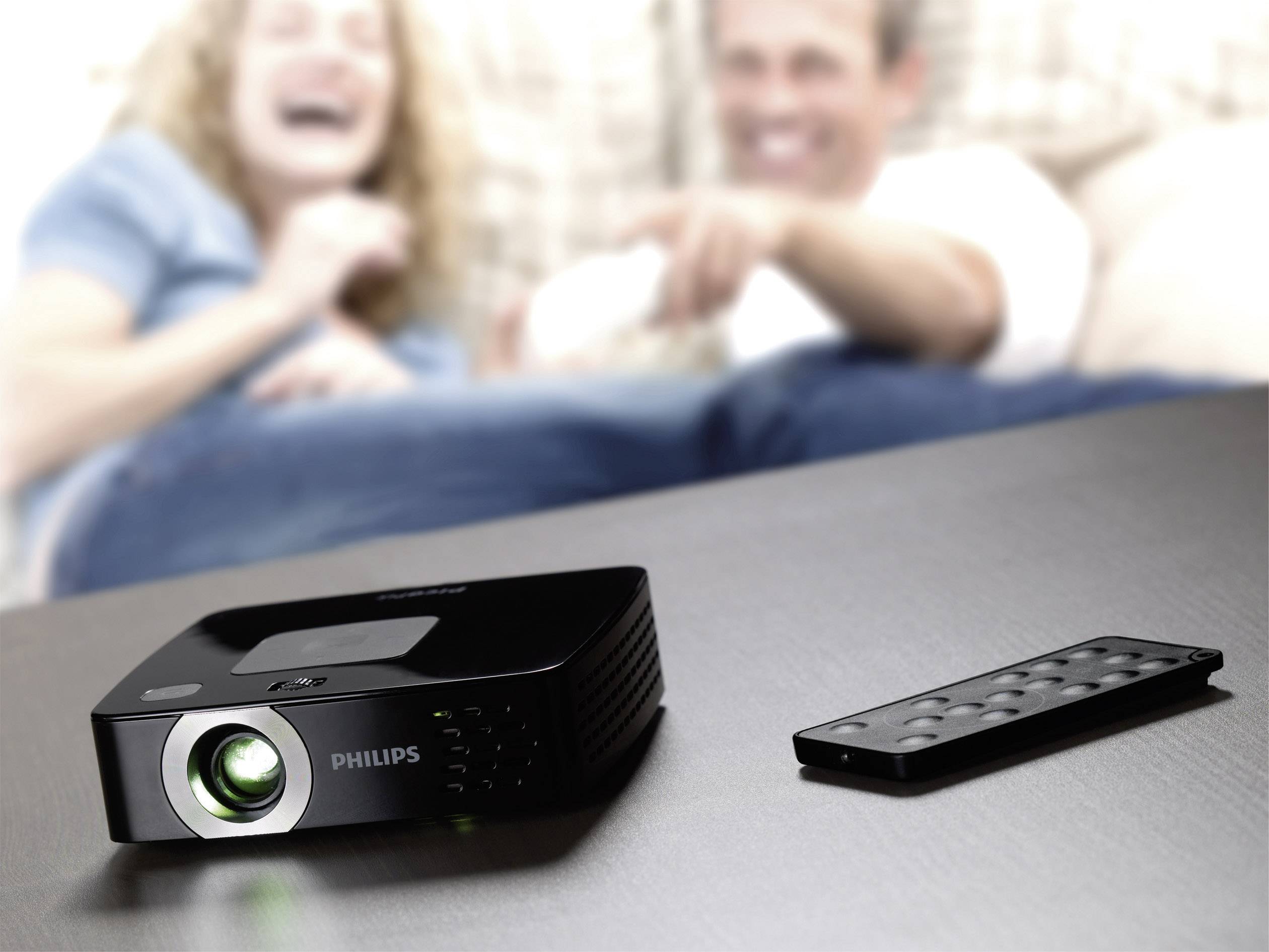 Philips PPX2450 Helligkeit: 55 Schwarz, Silber