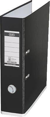 Ordner myColour A4 PP-Folie kaschiert 80mm schwarz/weiß