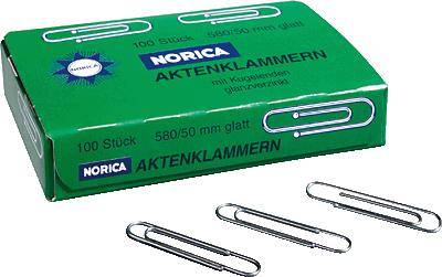 NORICA Brief- und Aktenklammern/2260 50 mm 100 verzinkt