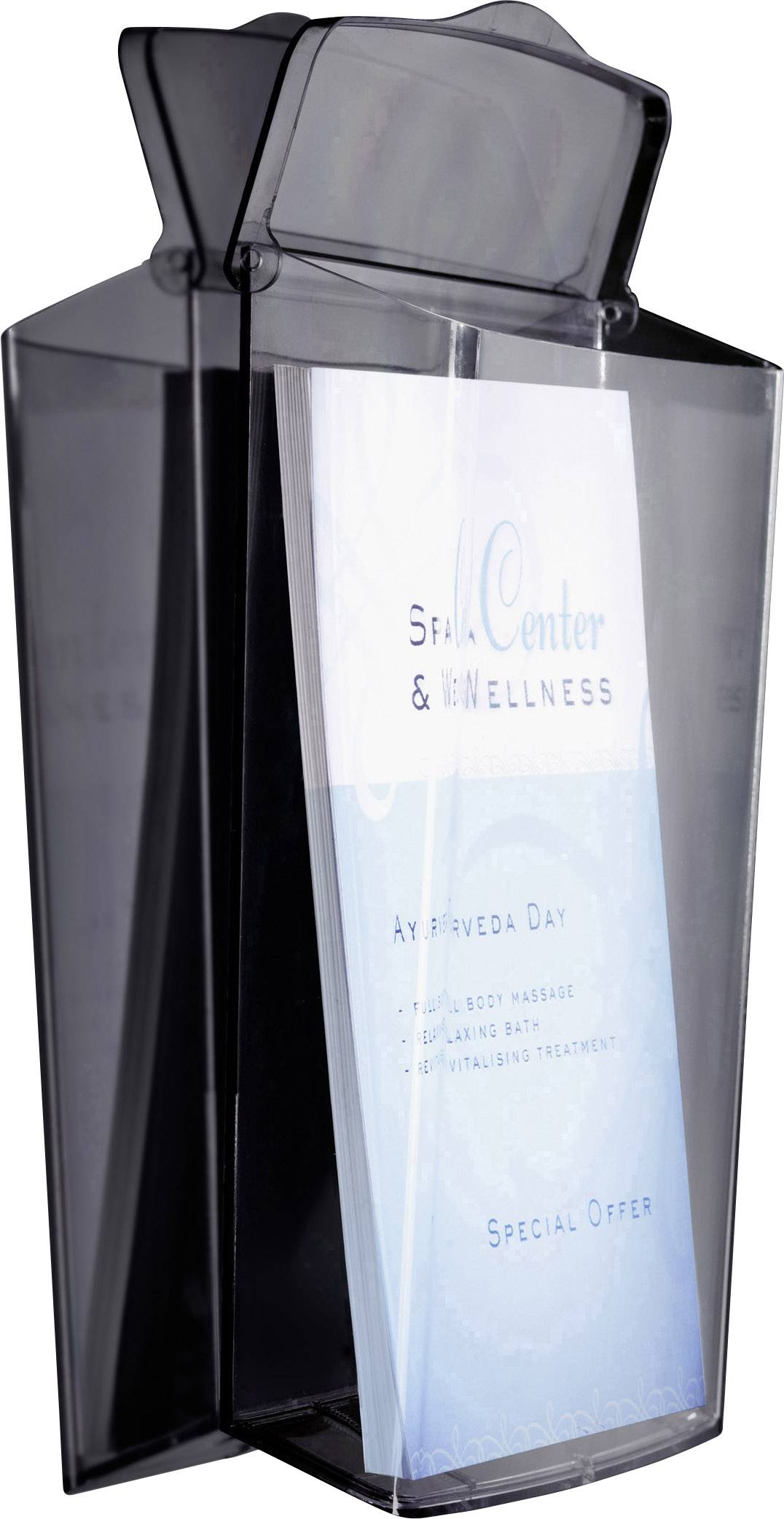 Sigel LH325 Prospekthalter Acrylglas klar DIN A4 hoch Anzahl der Fächer 1 N/A 1 St. (B x H x T) 247 x 339 x 88 mm