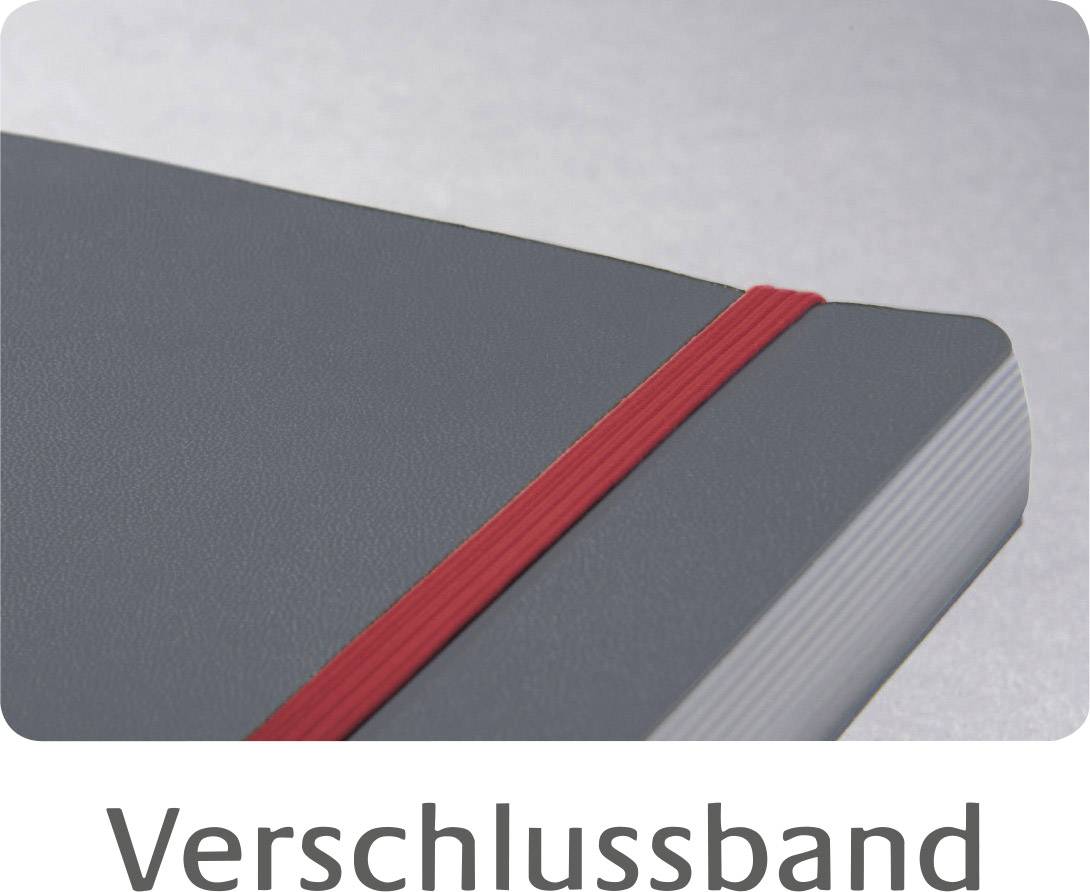 Avery Zweckform 7015 Kunststoff-Cover Notizbuch notizio, spiralgebunden, kariert, DIN A5