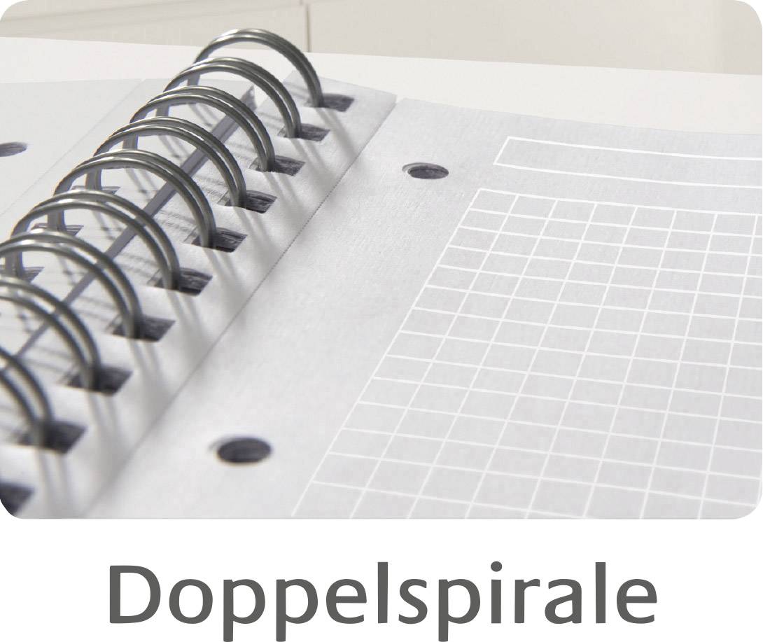 Avery Zweckform 7015 Kunststoff-Cover Notizbuch notizio, spiralgebunden, kariert, DIN A5