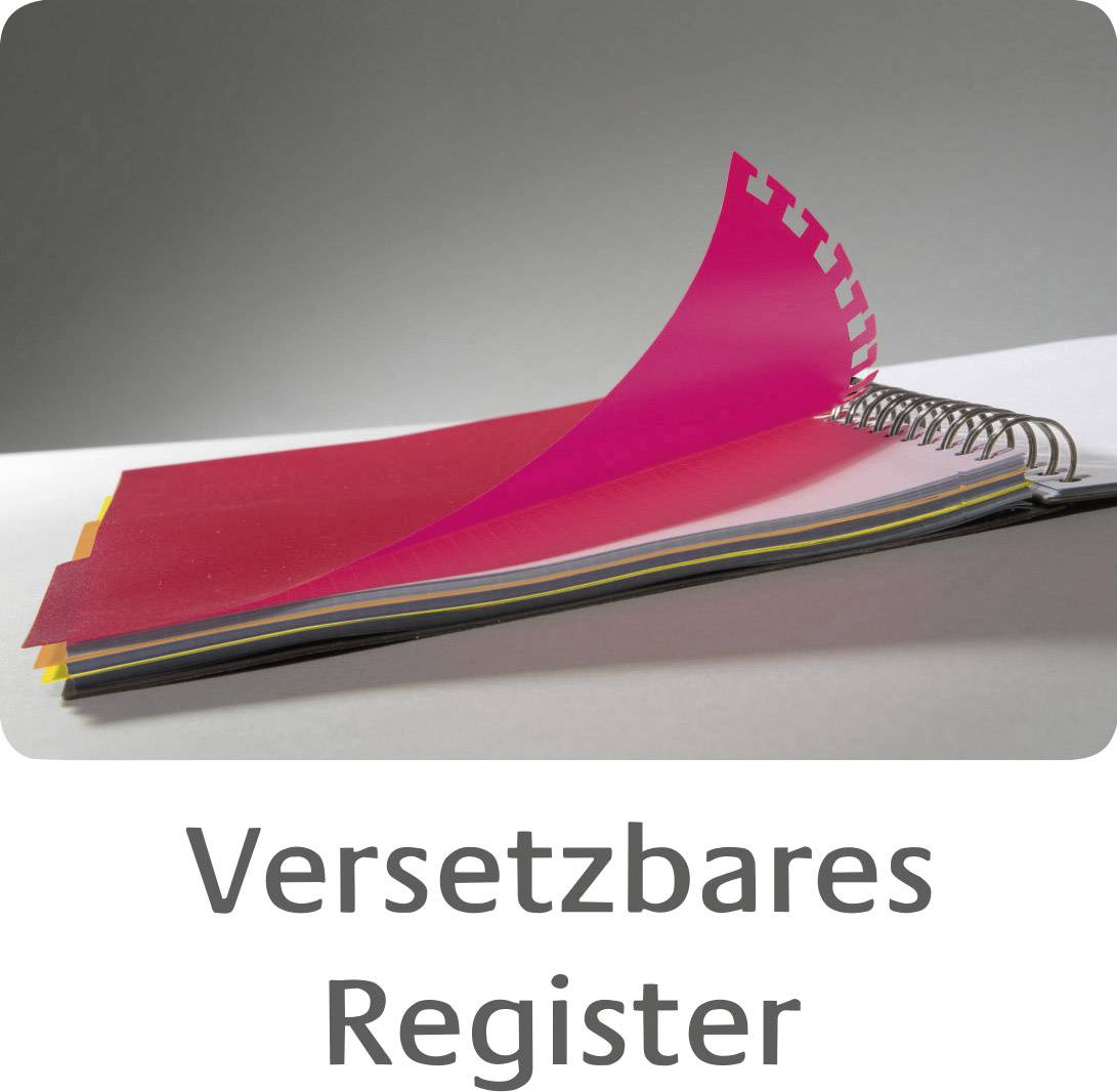 Avery Zweckform 7017 Kunststoff-Cover Notizbuch notizio, spiralgebunden, kariert, DIN A4, 90 g/m², 90 Blatt, grau