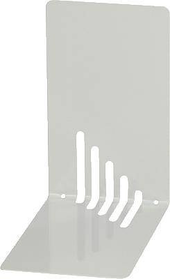 Buchstützen Metall schmal 14x8,5x14cm grau VE=2 Stück