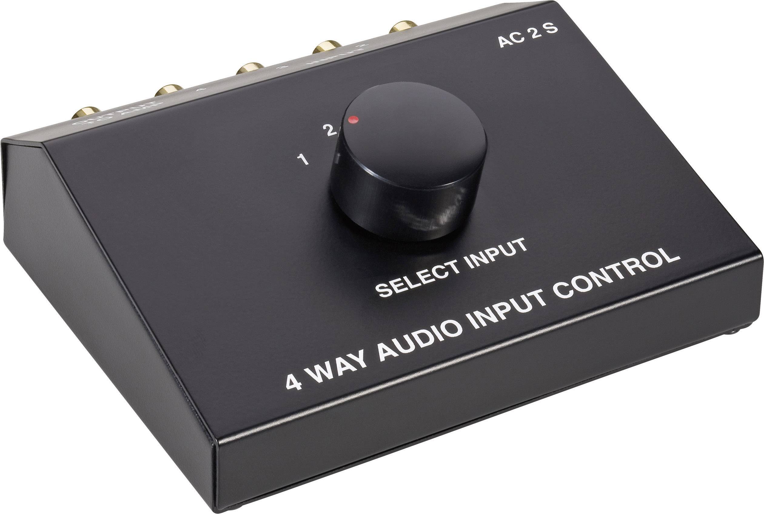 SpeaKa Professional SP-5741548 4 Port Cinch-Audio-Switch