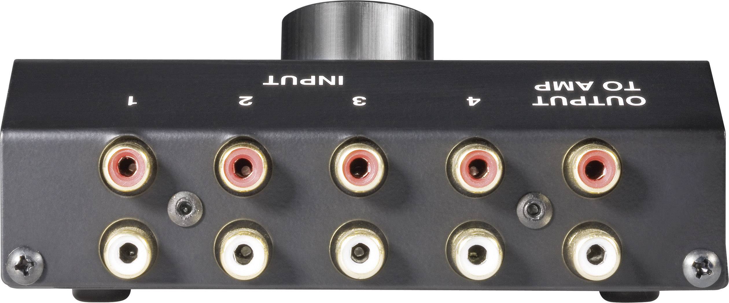 SpeaKa Professional SP-5741548 4 Port Cinch-Audio-Switch