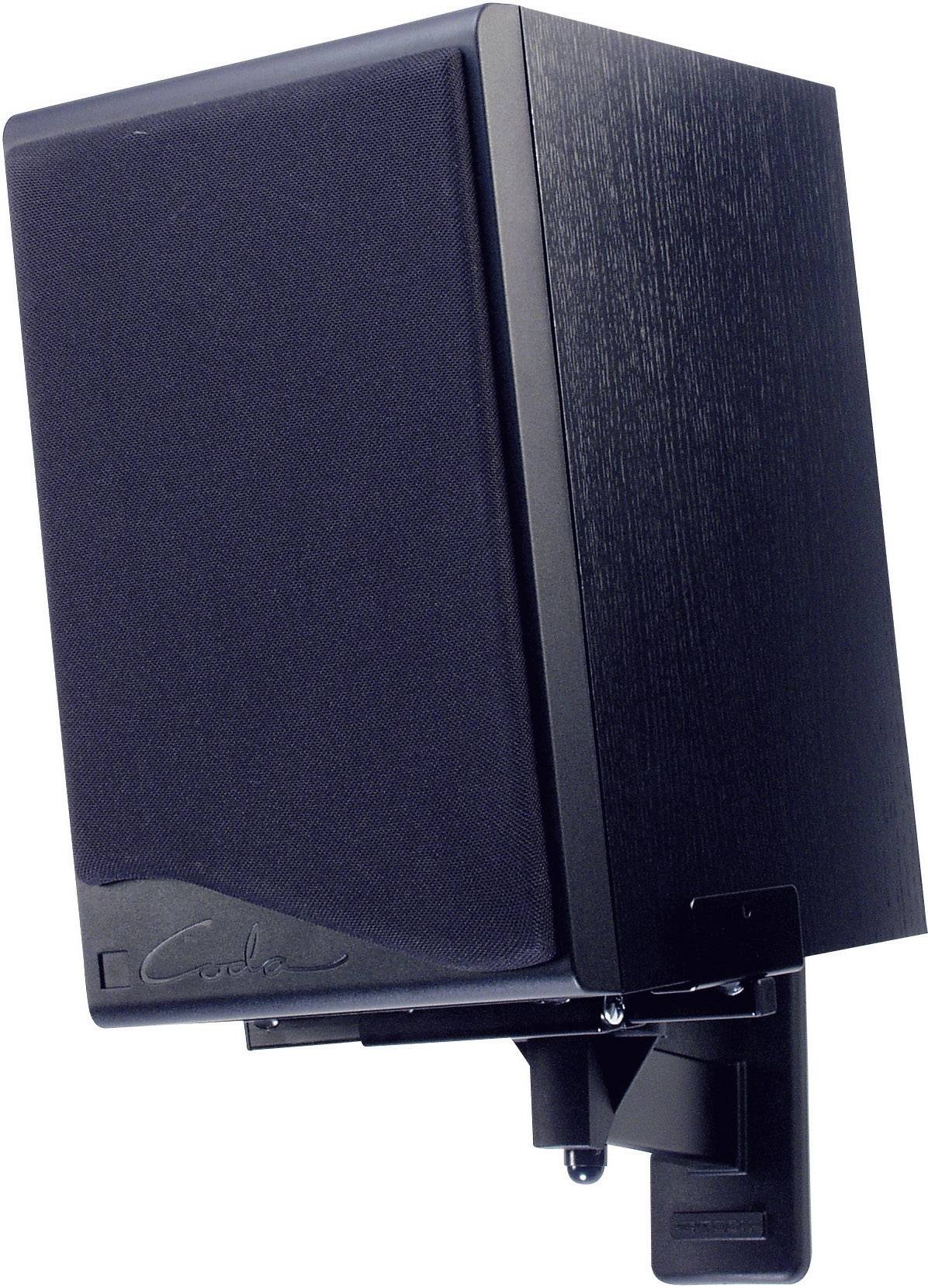 B-Tech BT77 Lautsprecher-Wandhalterung Neigbar, Schwenkbar Wandabstand (max.): 27.3cm Schwarz 1 Paar