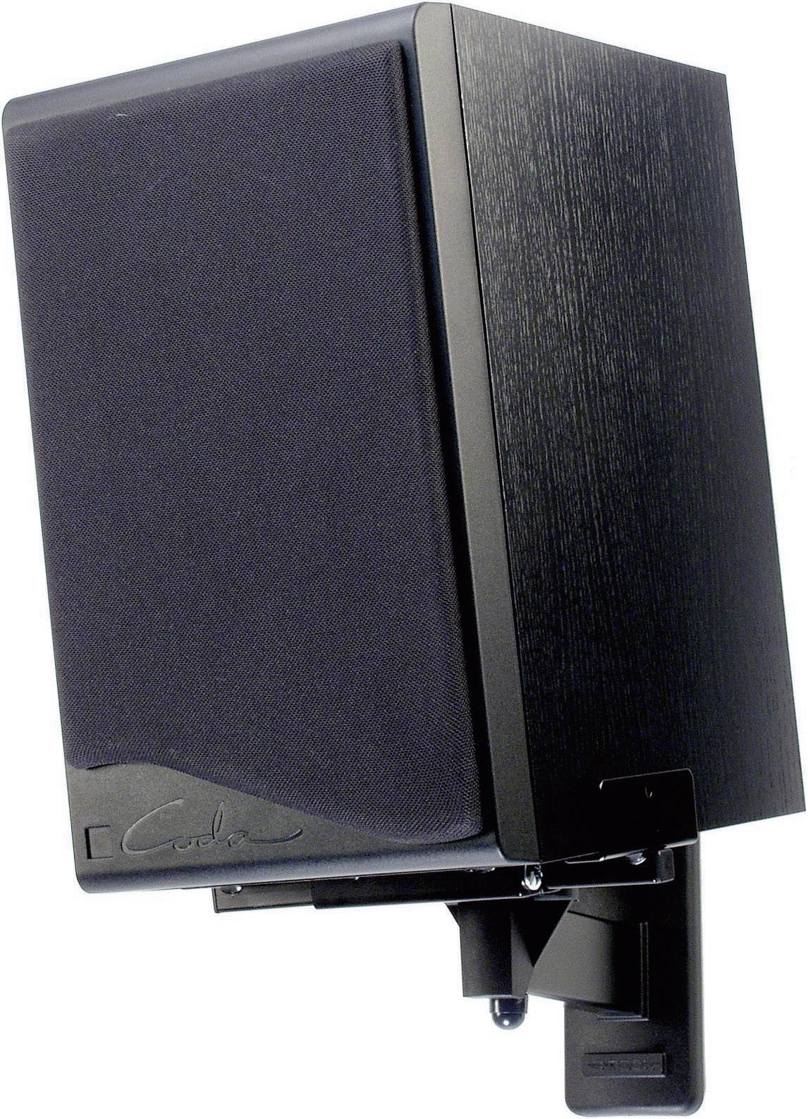 B-Tech BT77 Lautsprecher-Wandhalterung Neigbar, Schwenkbar Wandabstand (max.): 27.3cm Schwarz 1 Paar