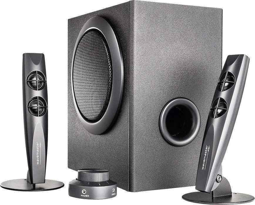Wavemaster STAX 2.1 PC-Lautsprecher Kabelgebunden 42 W Schwarz