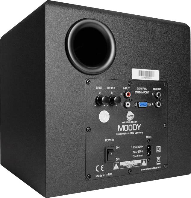 Wavemaster MOODY 2.1 PC-Lautsprecher Kabelgebunden 65W Schwarz