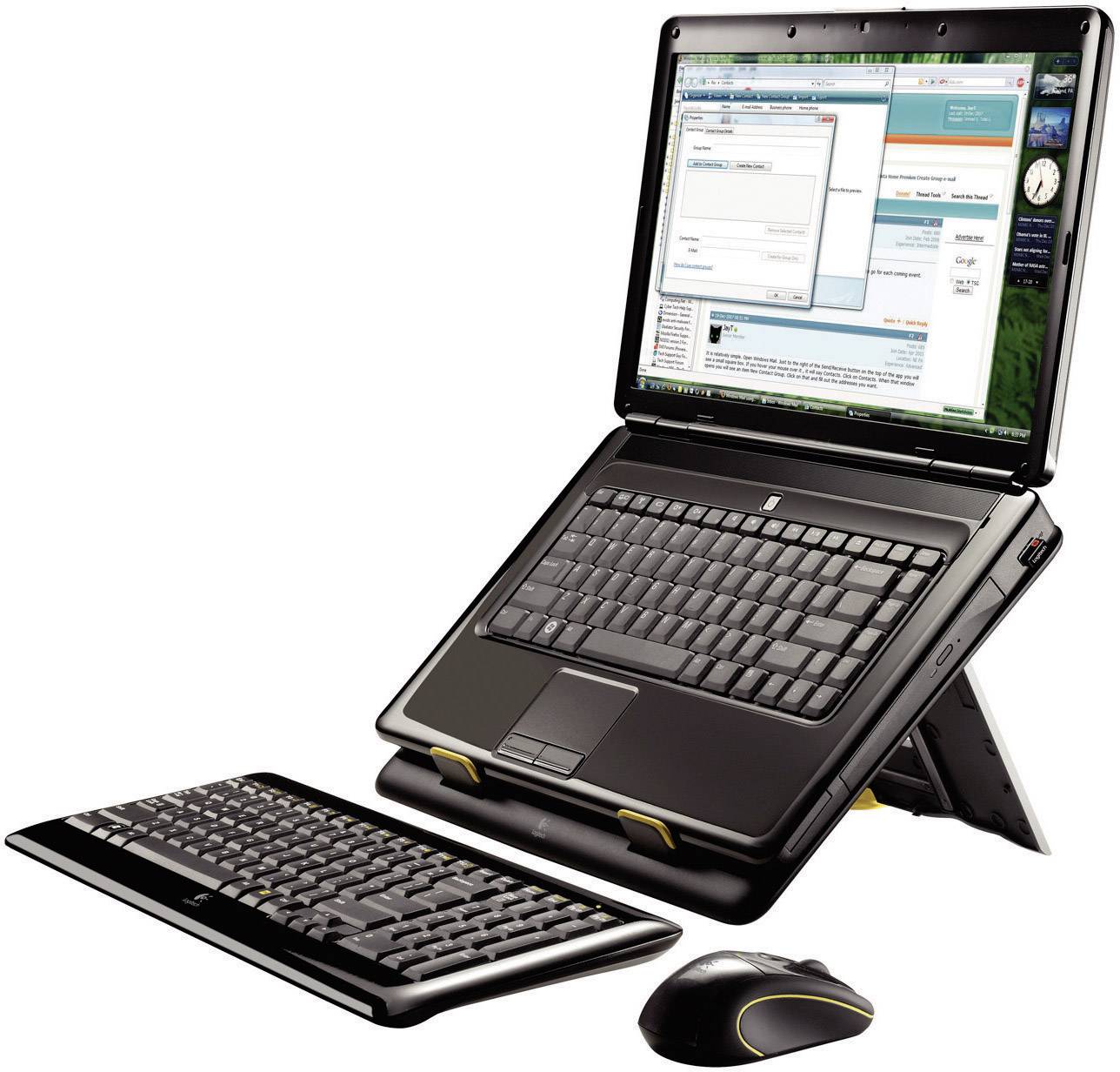 Logitech Notebook Kit MK605 Tastatur, Maus-Set Deutsch, QWERTZ