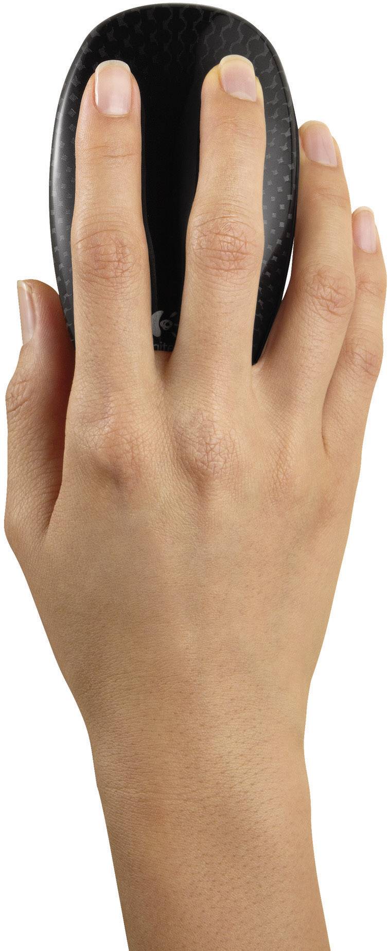 Logitech M600 Touch Mouse Maus Funk Laser Schwarz Touch-Oberfläche