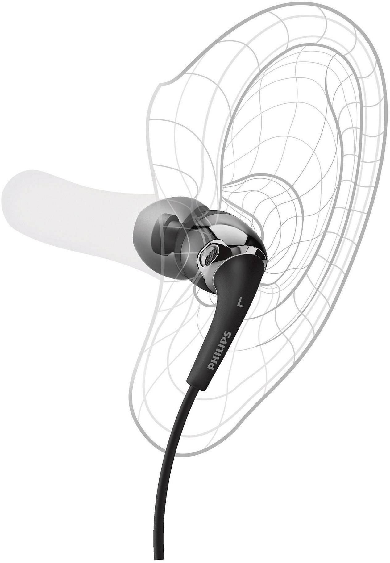 Philips Kopfhörer mit Geräuschreduzierung In Ear Kopfhörer kabelgebunden