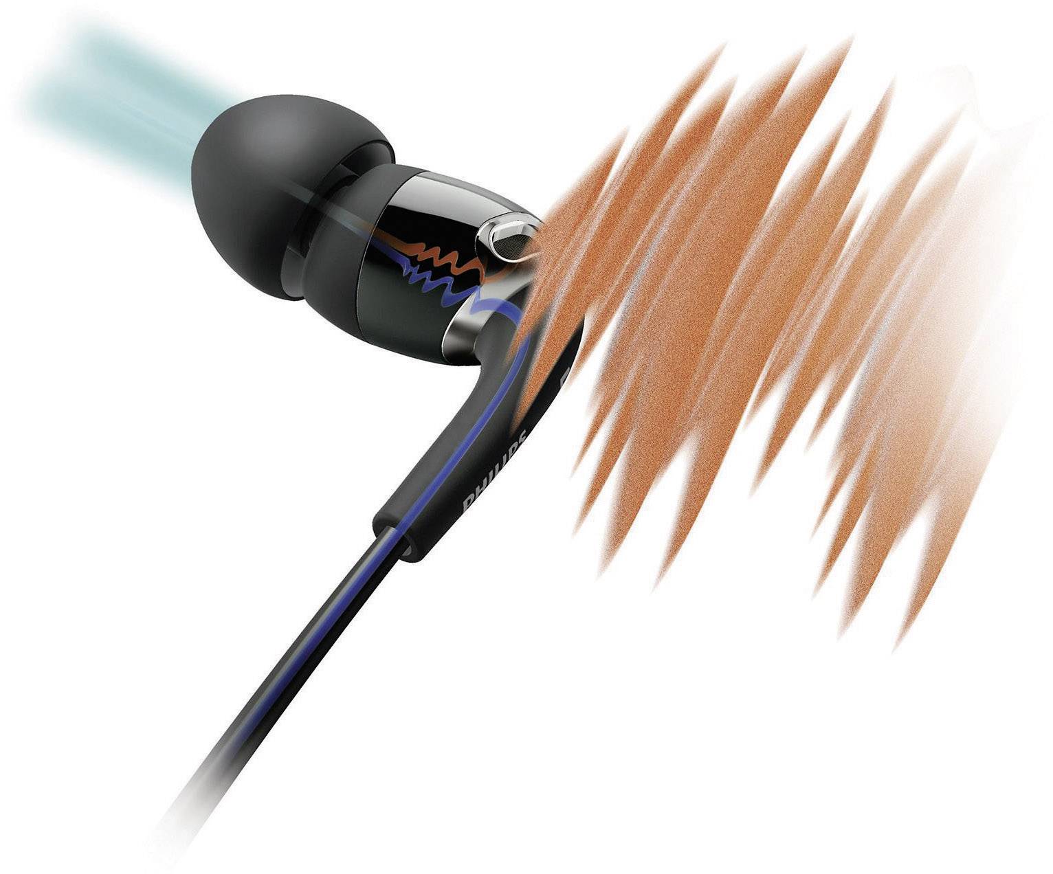 Philips Kopfhörer mit Geräuschreduzierung In Ear Kopfhörer kabelgebunden