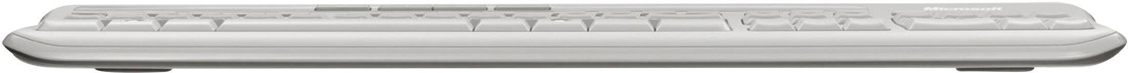 Microsoft Wired Keyboard 600 USB Tastatur Deutsch, QWERTZ Grau Spritzwassergeschützt