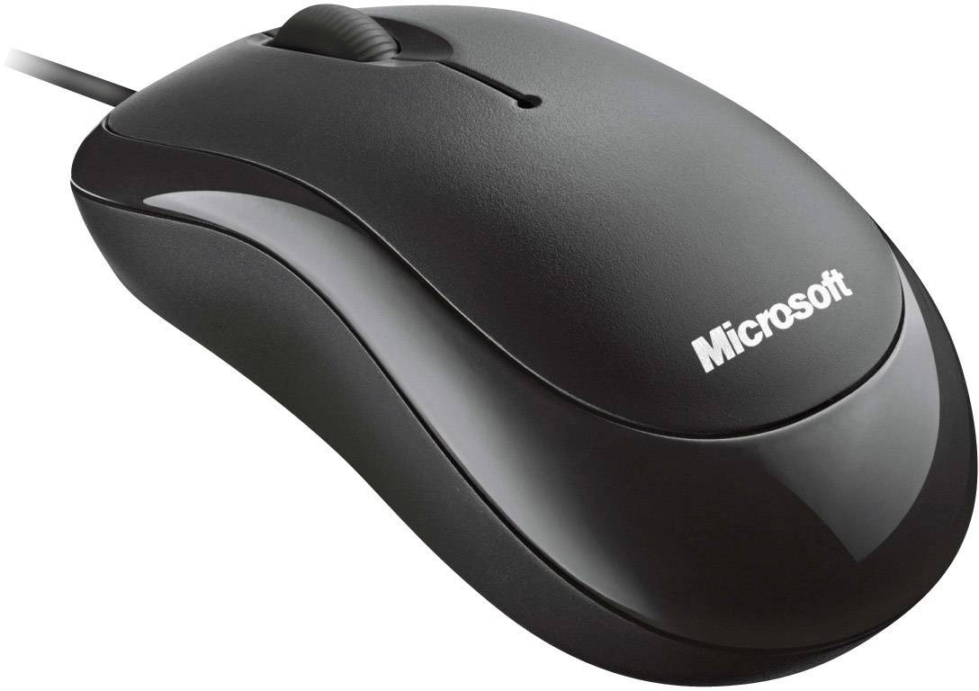 Microsoft Basic Maus USB Optisch Schwarz 3 Tasten 800 dpi