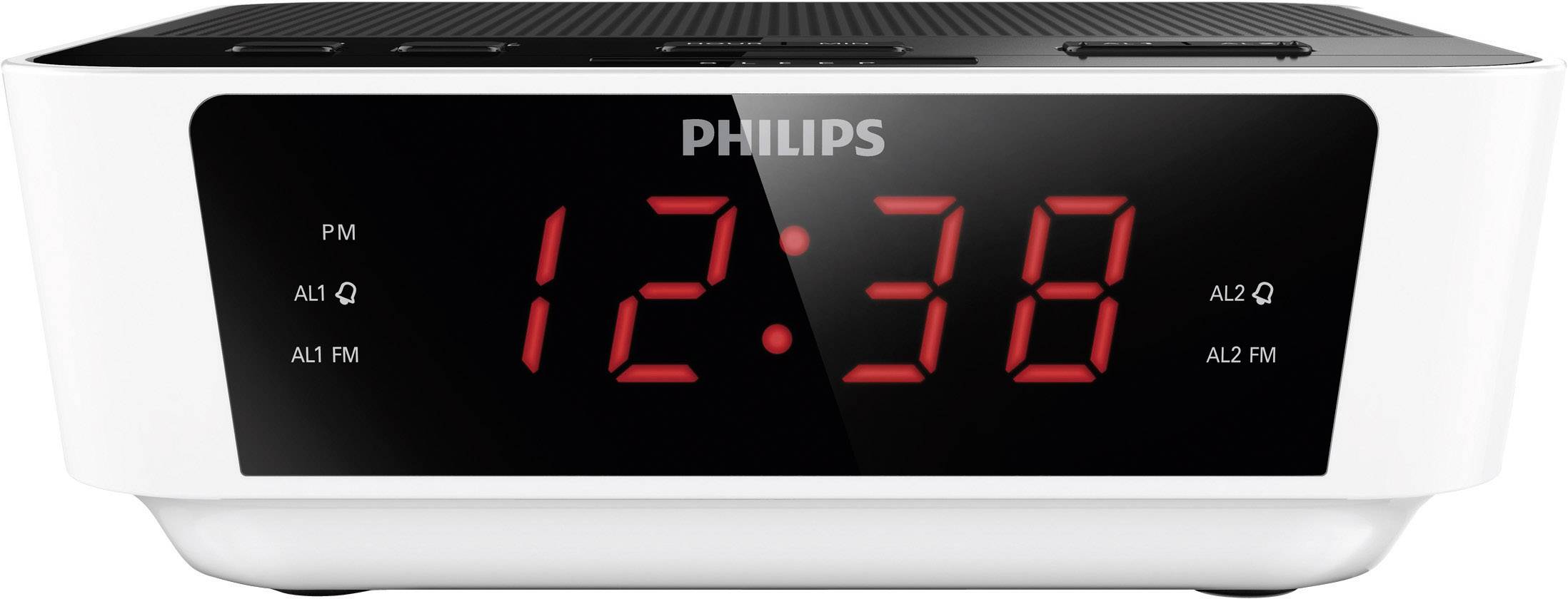 Philips AJ3115 Radiowecker UKW Weiß, Schwarz