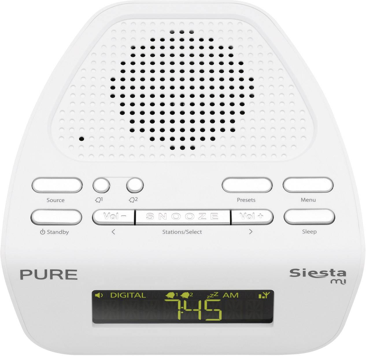 Pure Siesta Mi Serie II Radiowecker DAB+, UKW Weiß