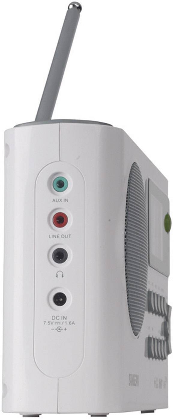Sangean WFR-28C Internet Kofferradio DAB+, UKW AUX, Internetradio, USB  DLNA-fähig Weiß
