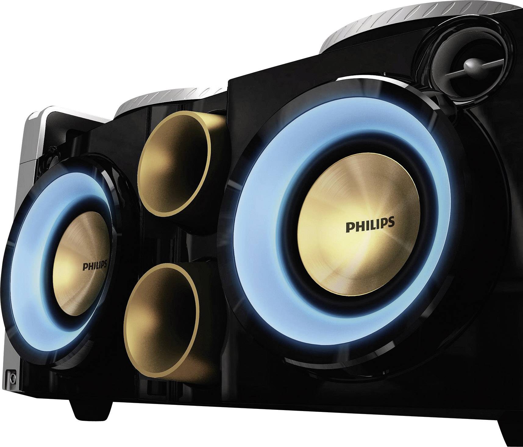 Philips FWP3200D/12 HiFi-Minisystem   Schwarz, Silber, Gold