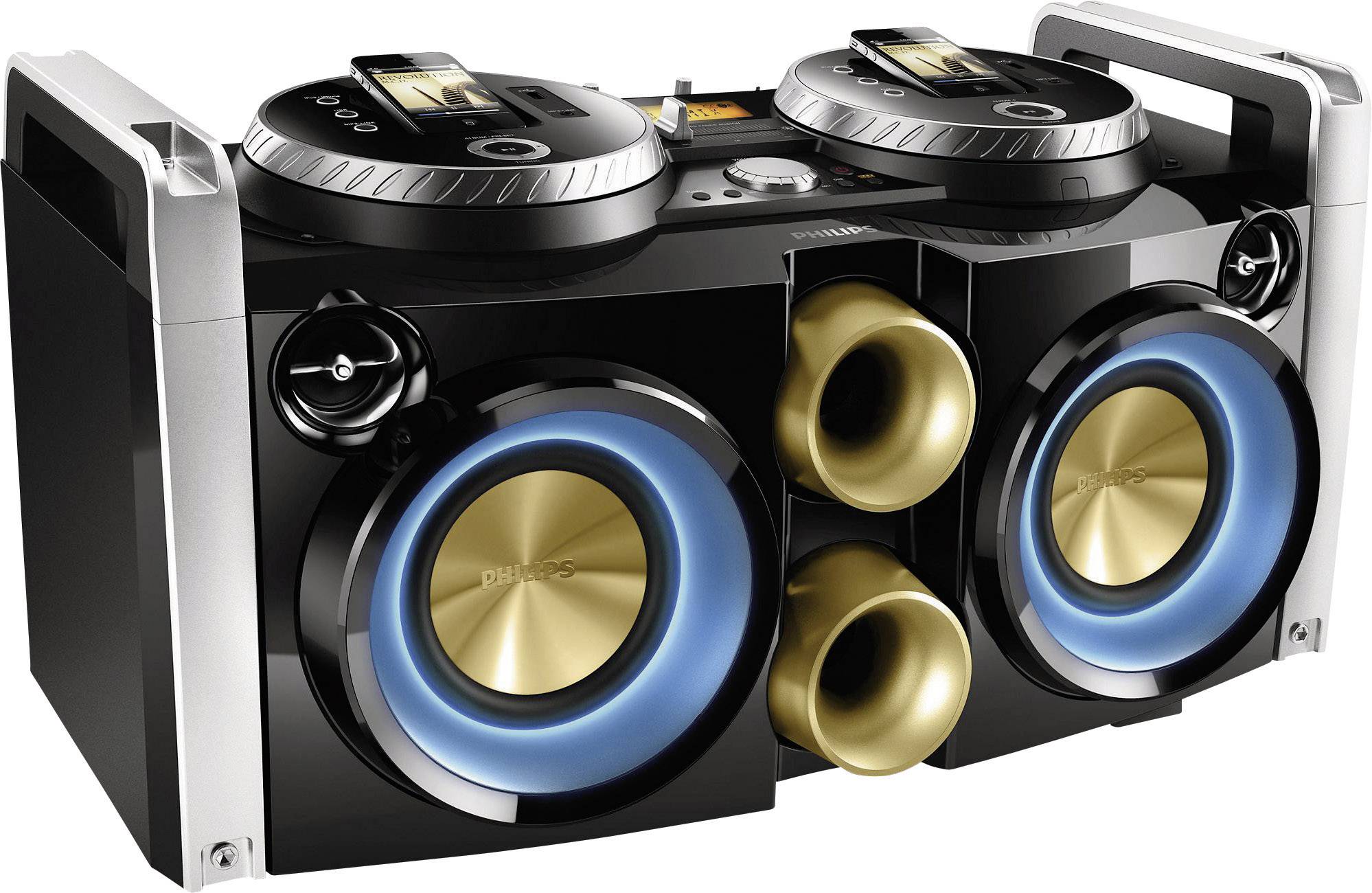 Philips FWP3200D/12 HiFi-Minisystem   Schwarz, Silber, Gold