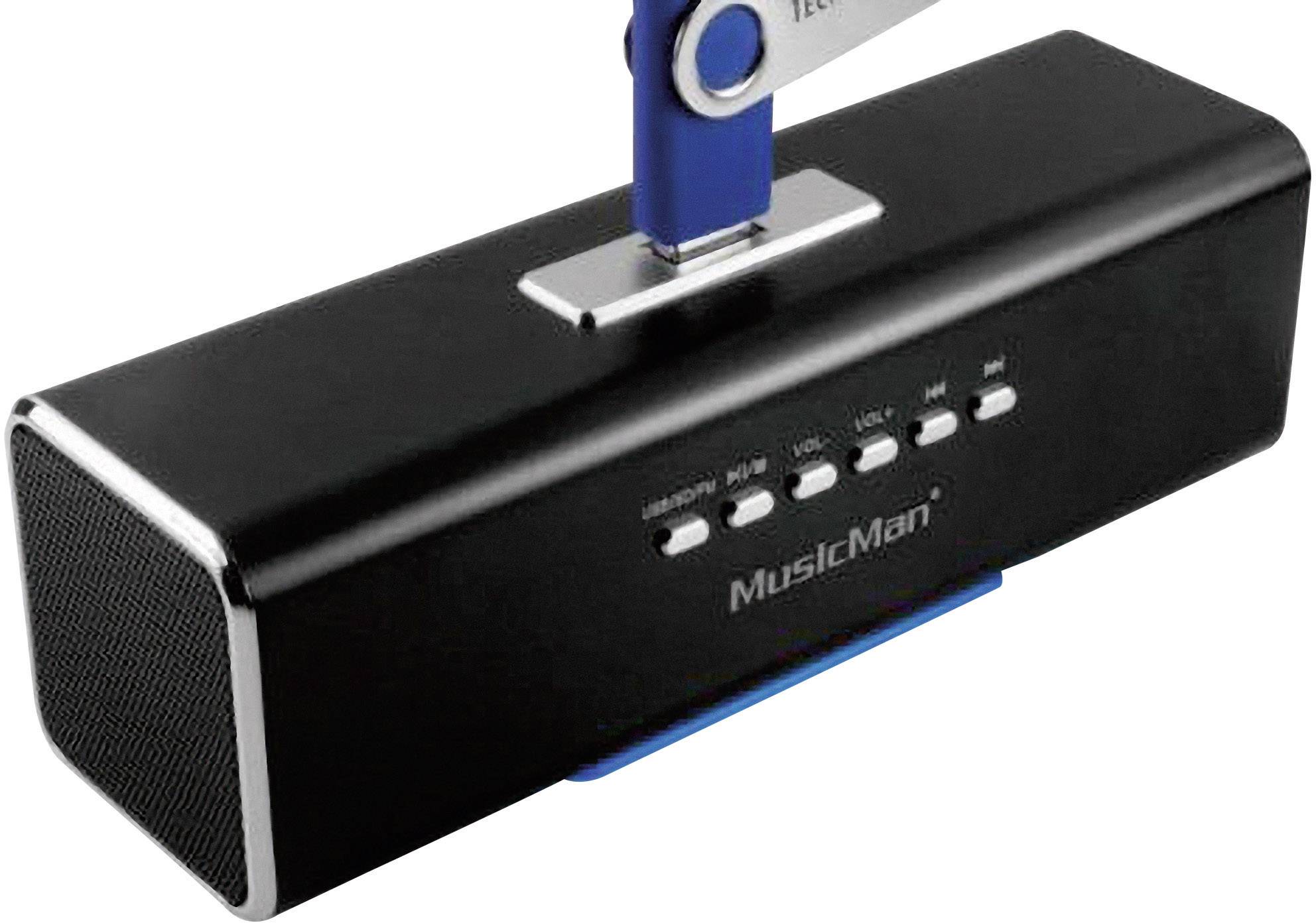 Technaxx MusicMan MA Lautsprecher Mini Lautsprecher AUX, FM Radio, USB, SD Schwarz