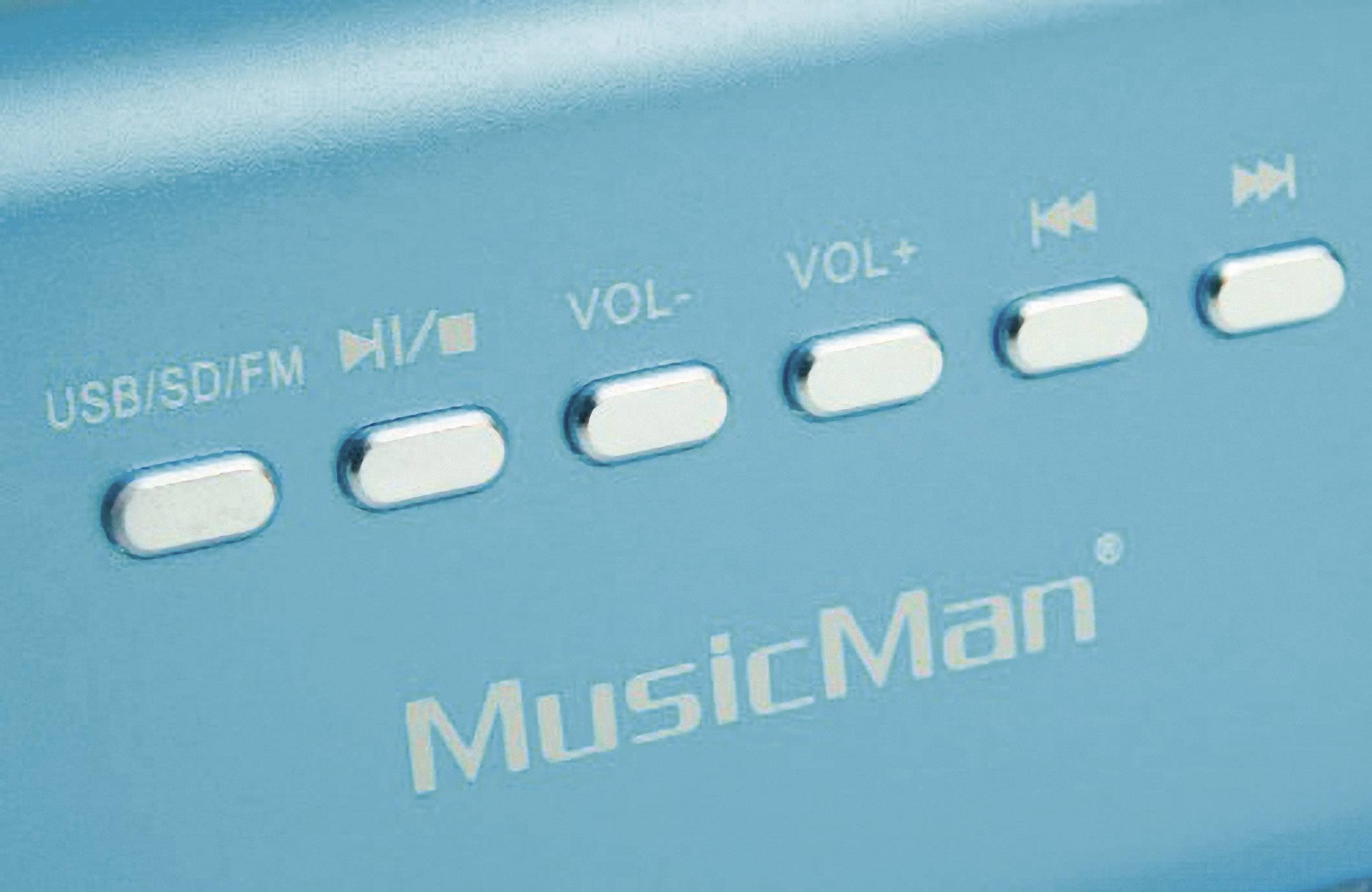 Technaxx MusicMan MA Lautsprecher Mini Lautsprecher AUX, FM Radio, USB, SD Blau